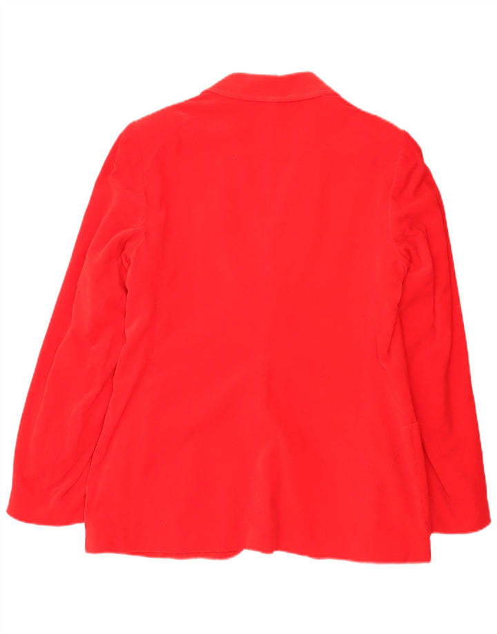 Vintage Womens 2 Button Blazer Jacket IT 48 XL Red Cotton