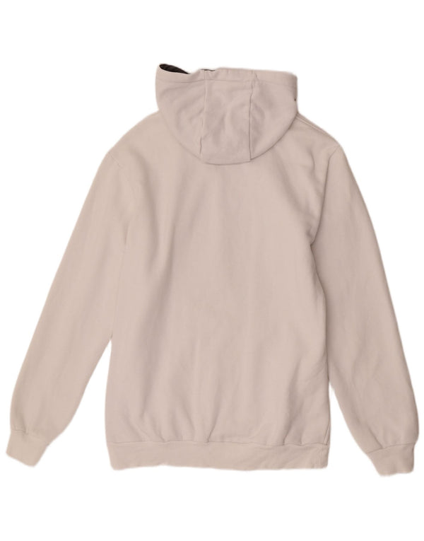 Adidas Herre Grafisk Regular Fit Hoodie Jumper Medium Hvid Bomuld