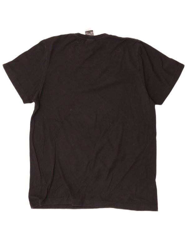 Adidas T-shirt graphique pour homme en coton noir moyen