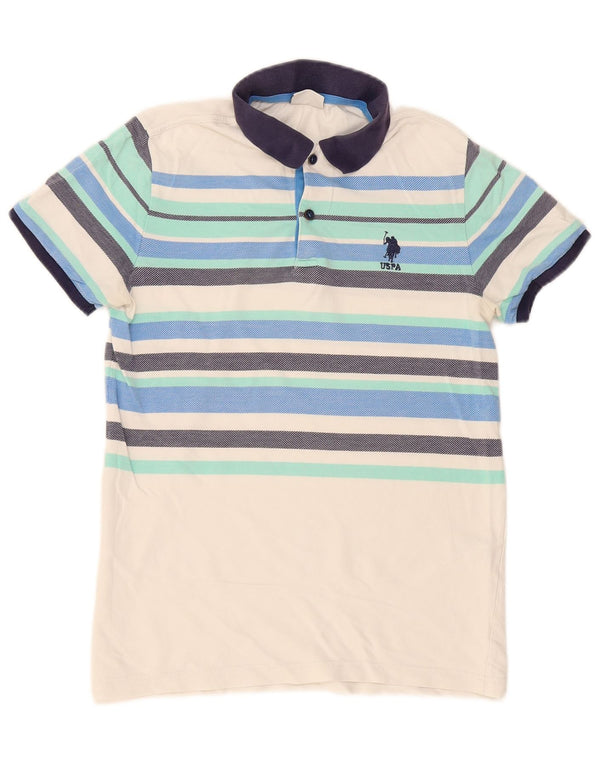 Asociación de Polo de EE. UU. Polo Hombre XS Algodón Rayas Blanco