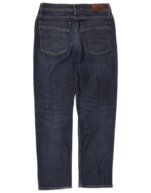 Jeans dritti da donna Tommy Hilfiger W27 L26 cotone blu navy