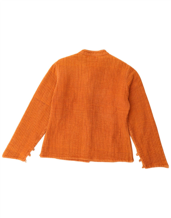Vintage Dame Bomber Jacket UK 10 Small Orange