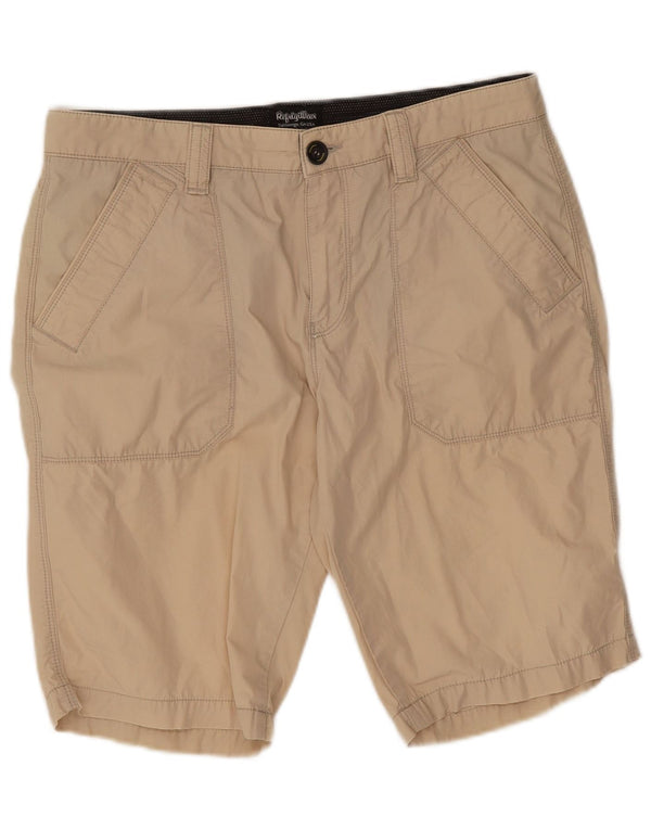 Refrigiwear Mens Chino Shorts W34 Large Beige Cotton