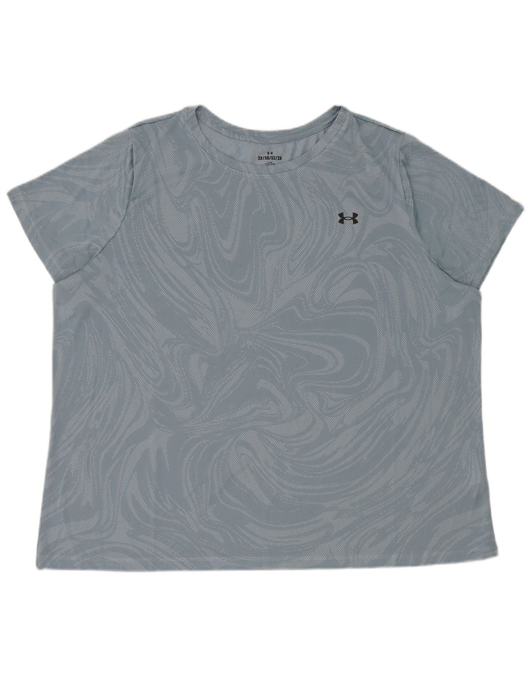Under Armour Womens T-Shirt Top 2XL Blue Geometric Polyester
