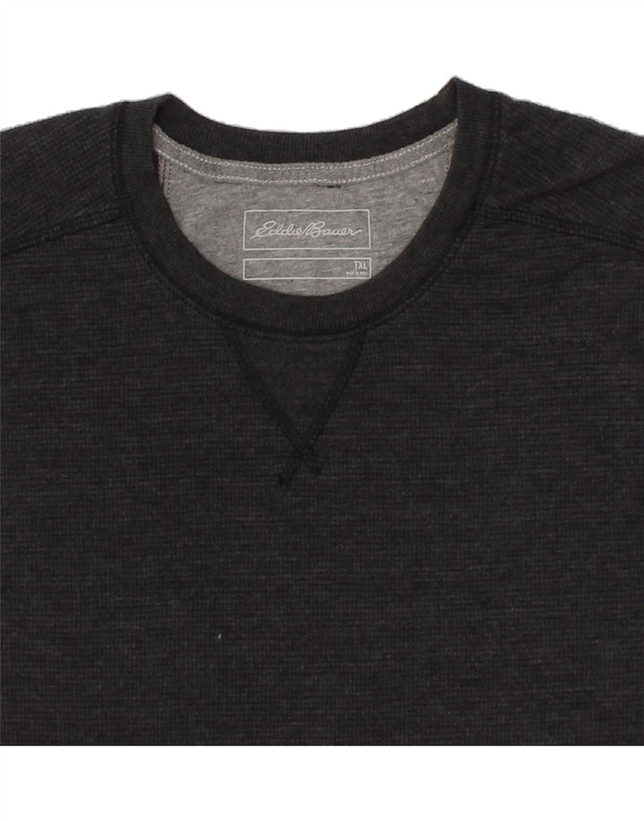 EDDIE BAUER Mens Sweatshirt Jumper XL Grey Cotton Vintage Eddie Bauer and Second-Hand Eddie Bauer from Messina Hembry 