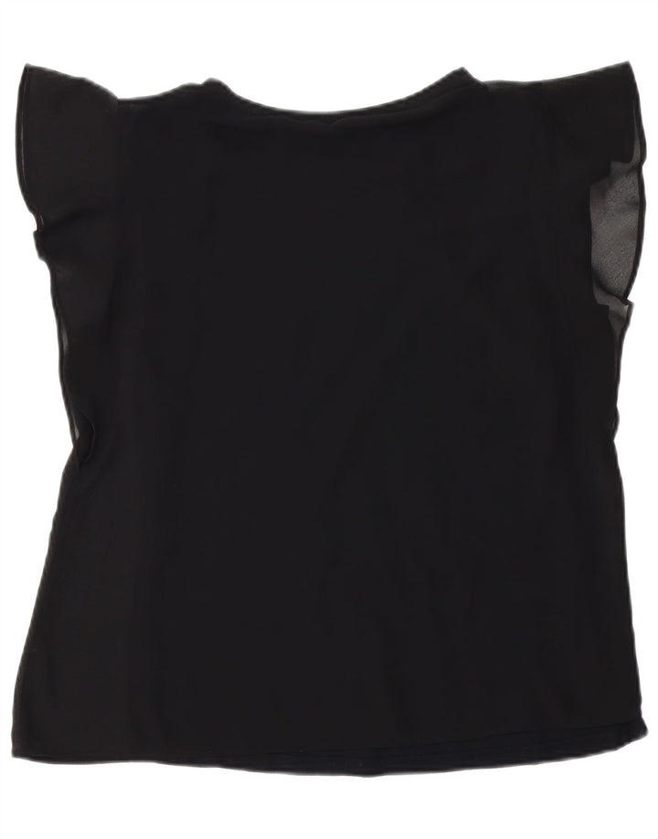 Top in camicetta da donna Zara UK 14 medio nero
