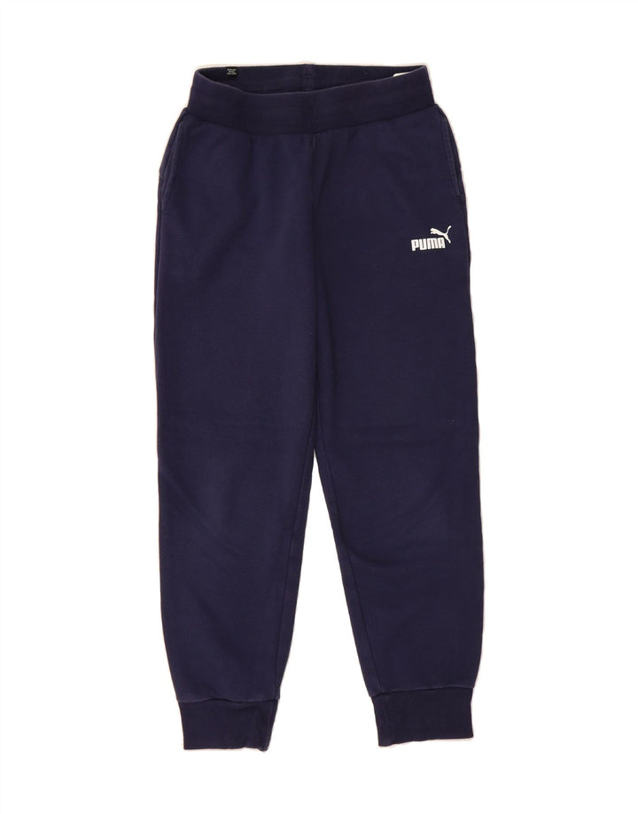PUMA Mens Tracksuit Trousers Joggers Small  Navy Blue Vintage Puma and Second-Hand Puma from Messina Hembry 