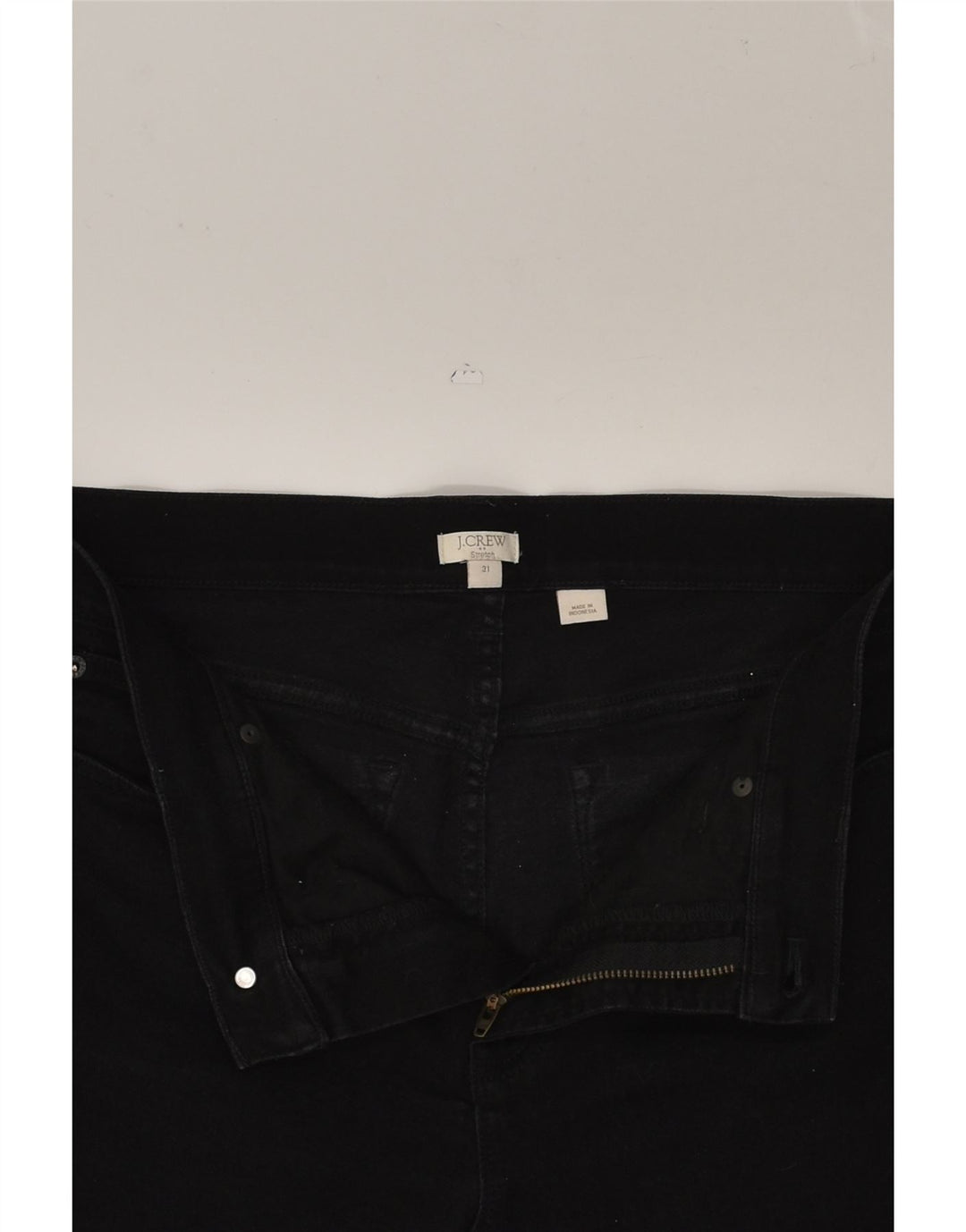 J. CREW Womens Stretch Skinny Jeans W31 L28  Black Cotton | Vintage J. Crew | Thrift | Second-Hand J. Crew | Used Clothing | Messina Hembry 