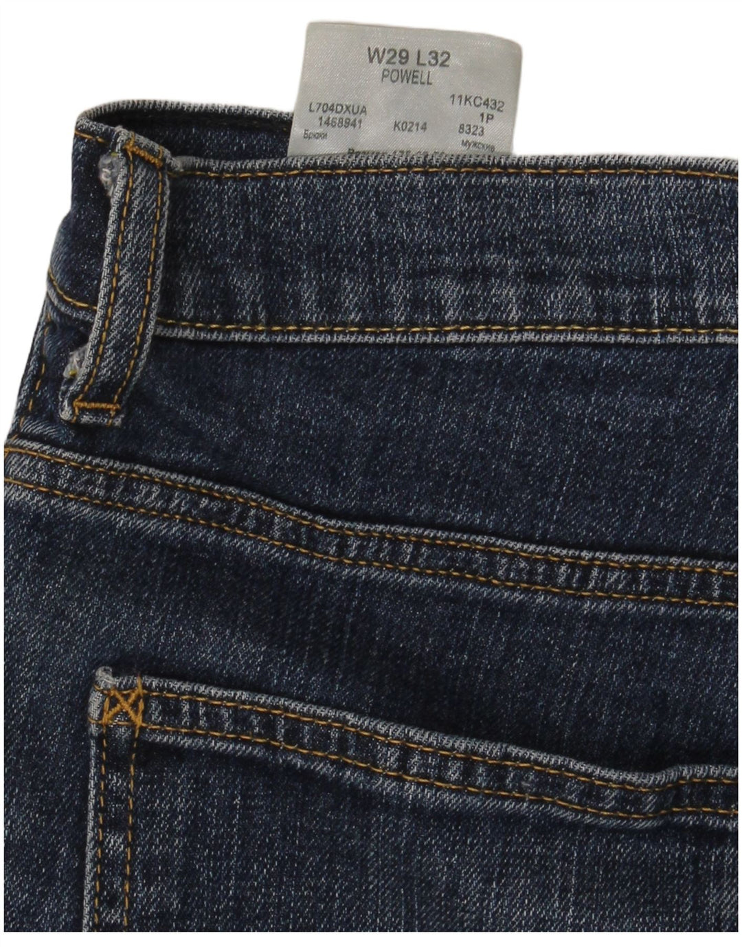 Lee Mens Powell Straight Jeans W29 L30 Blue Cotton