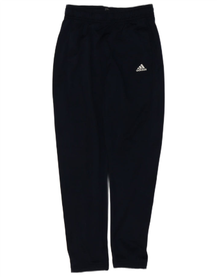 ADIDAS Boys Tracksuit Trousers 11-12 Years  Navy Blue Polyester