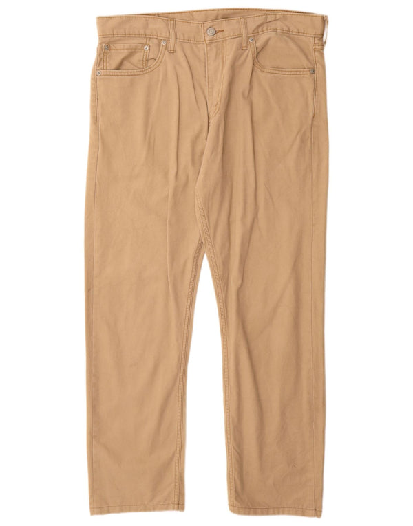 Levi's Mens 508 Tapered Casual Trousers W33 L28 Beige Cotton