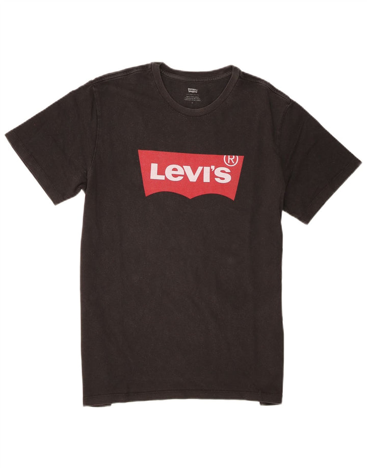 T-shirt grafica da uomo Levi's Top in cotone nero medio