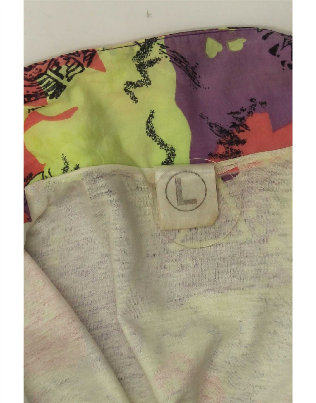 Vintage Womens Tracksuit Top Jacket UK 16 Large Multicoloured Geometric