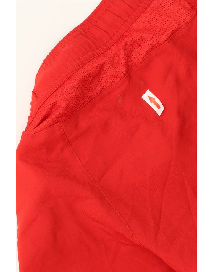 NIKE Boys Barcelona Sport Shorts 10-11 Years Medium Red Striped Polyester