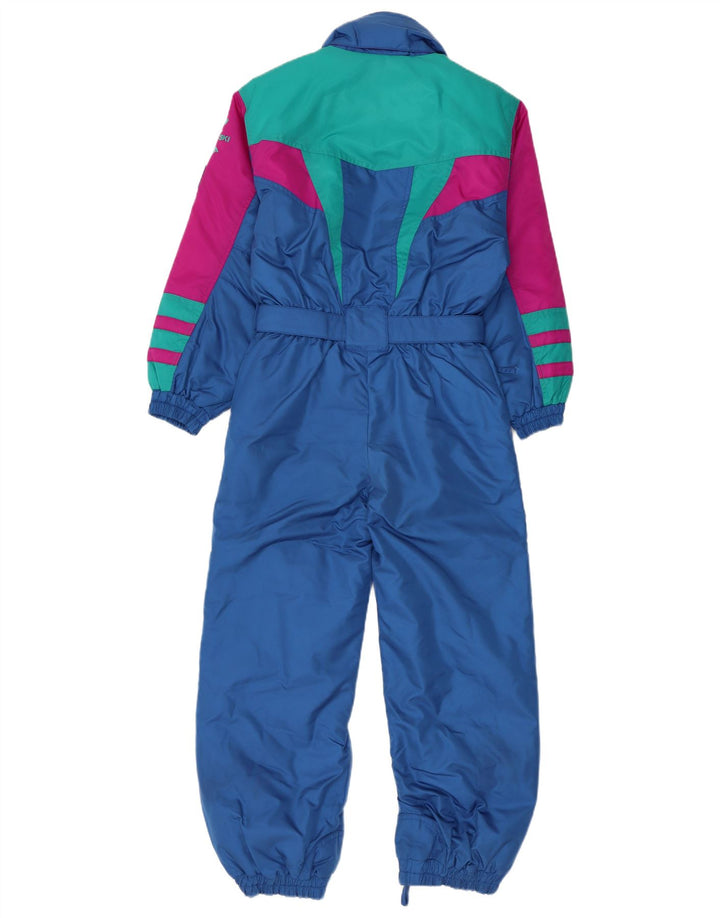 Fila Boys Ski Jumpsuit 9-10 Years Blue Colourblock Polyester