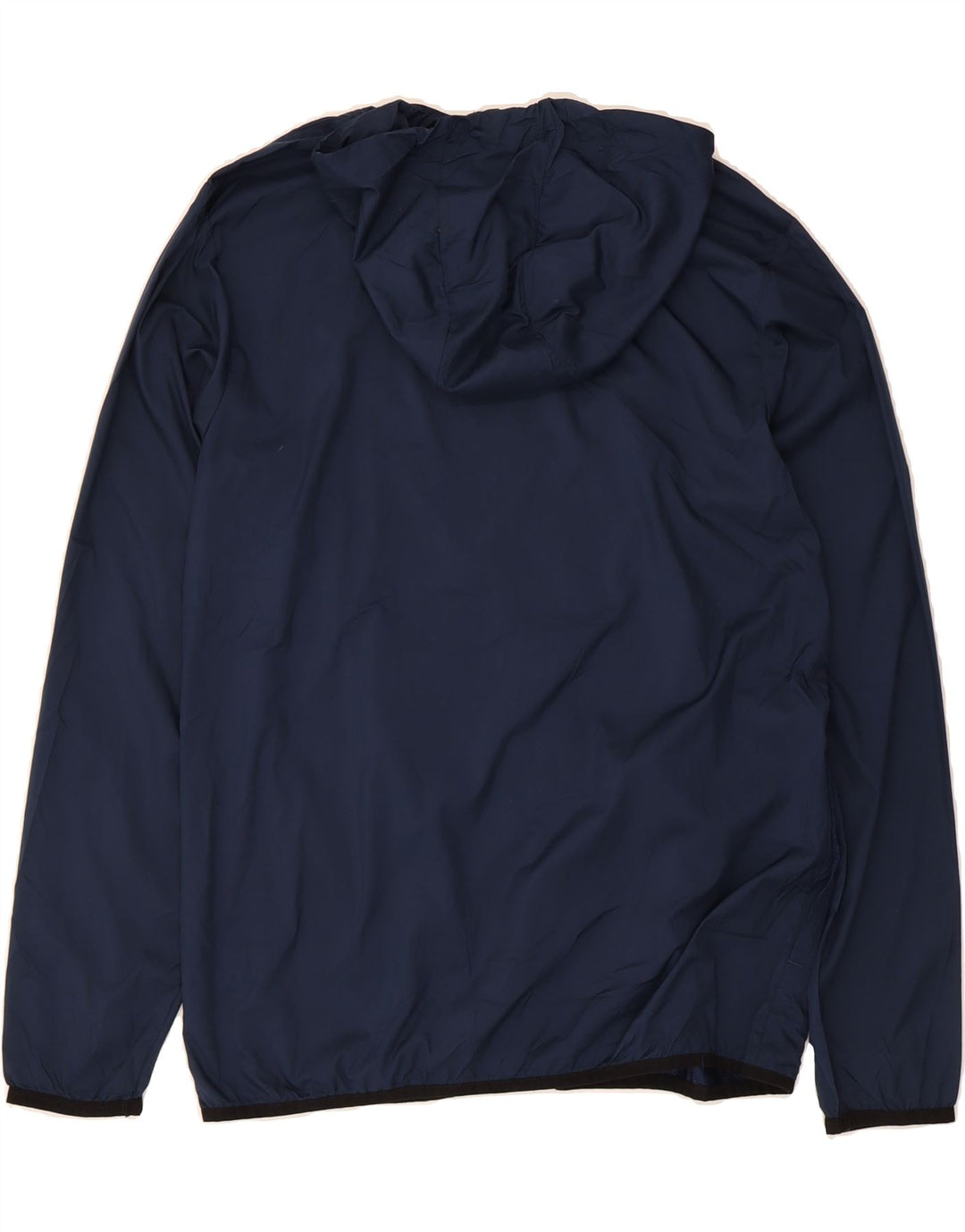 RUSSELL ATHLETIC Mens Hooded Rain Jacket Size 34/36 Small Navy Blue Vintage Russell Athletic and Second-Hand Russell Athletic from Messina Hembry 
