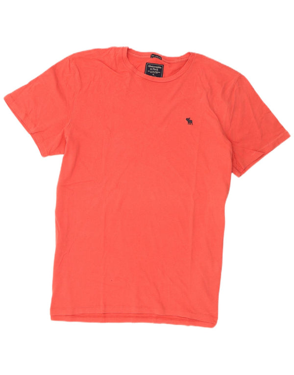 Abercrombie & Fitch Mens T-Shirt Top XL Orange Cotton