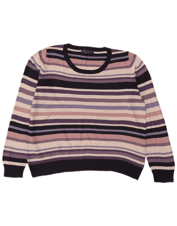 Marks & Spencer Pull col bateau pour femme UK 16 Large Multicolore