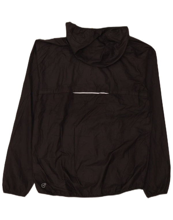 Puma Veste de pluie à capuche pour femme UK 16 Large Noir Polyester
