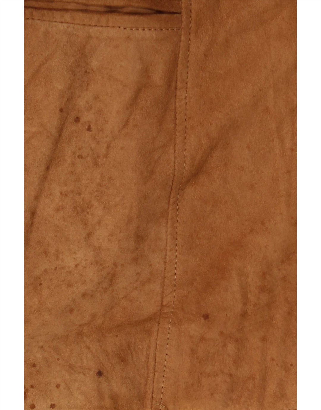 Anfor Damen-Blazerjacke aus Wildleder mit 2 Knöpfen IT 52 2XL Beige Leder