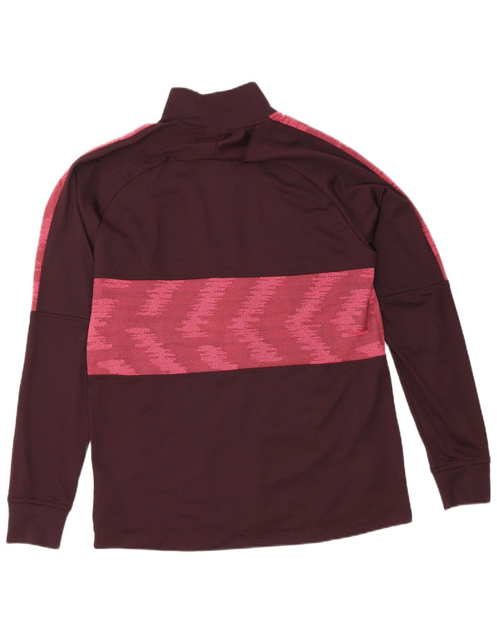 Nike Veste de survêtement Dri Fit pour homme en polyester géométrique marron moyen