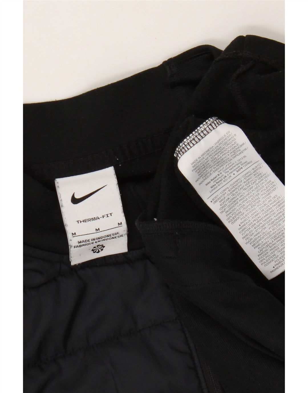 Nike Mens Therma-Fit Pullover Tracksuit Top Medium Black Colourblock