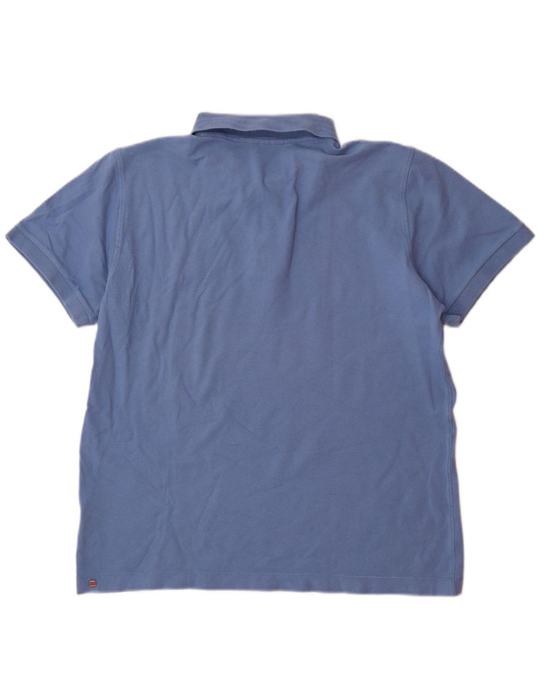 PUMA Mens Polo Shirt Large Blue Cotton