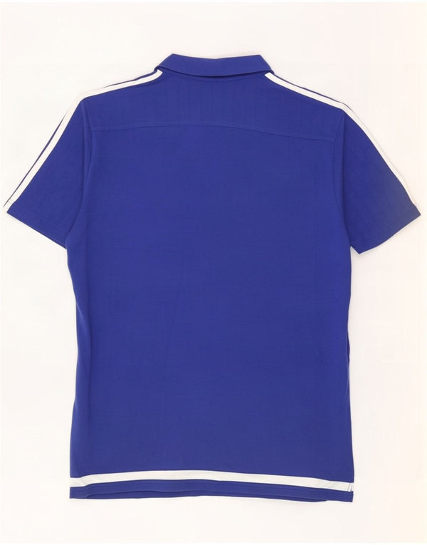 Adidas Herre Chelsea FC Polo Shirt XL Blå Colourblock Bomuld