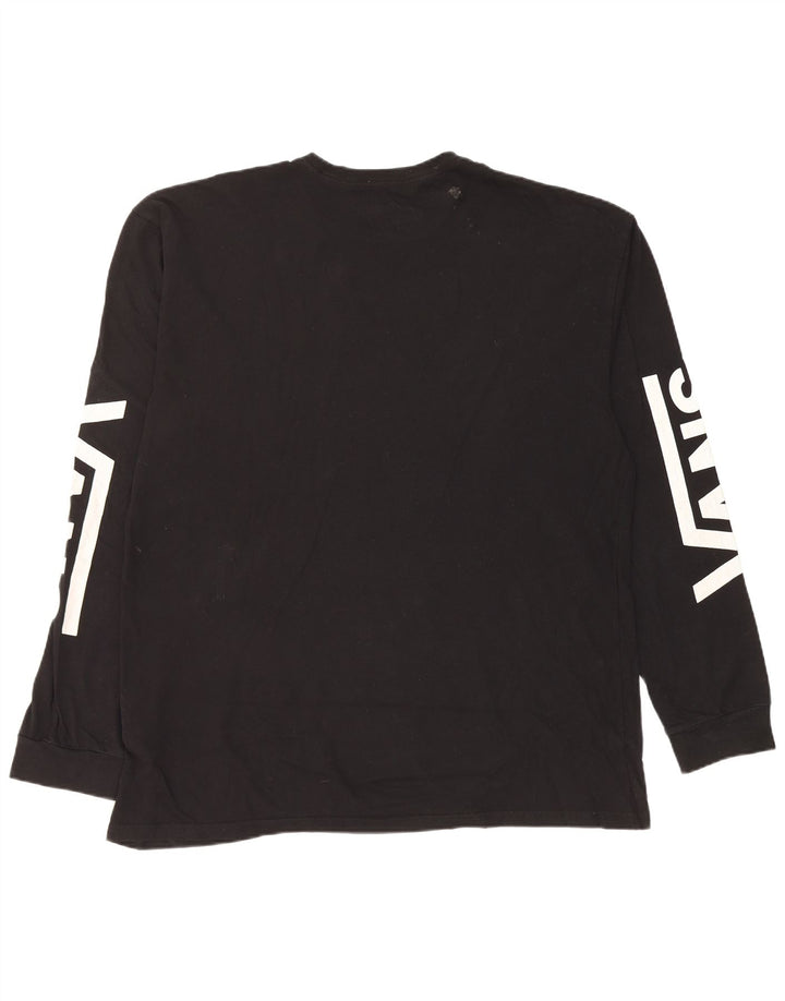 Vans Haut graphique à manches longues pour hommes XL en coton noir
