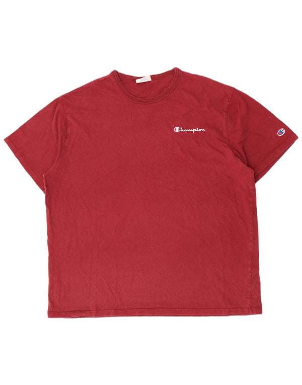 T-shirt Champion da uomo Heritage 2XL in cotone bordeaux