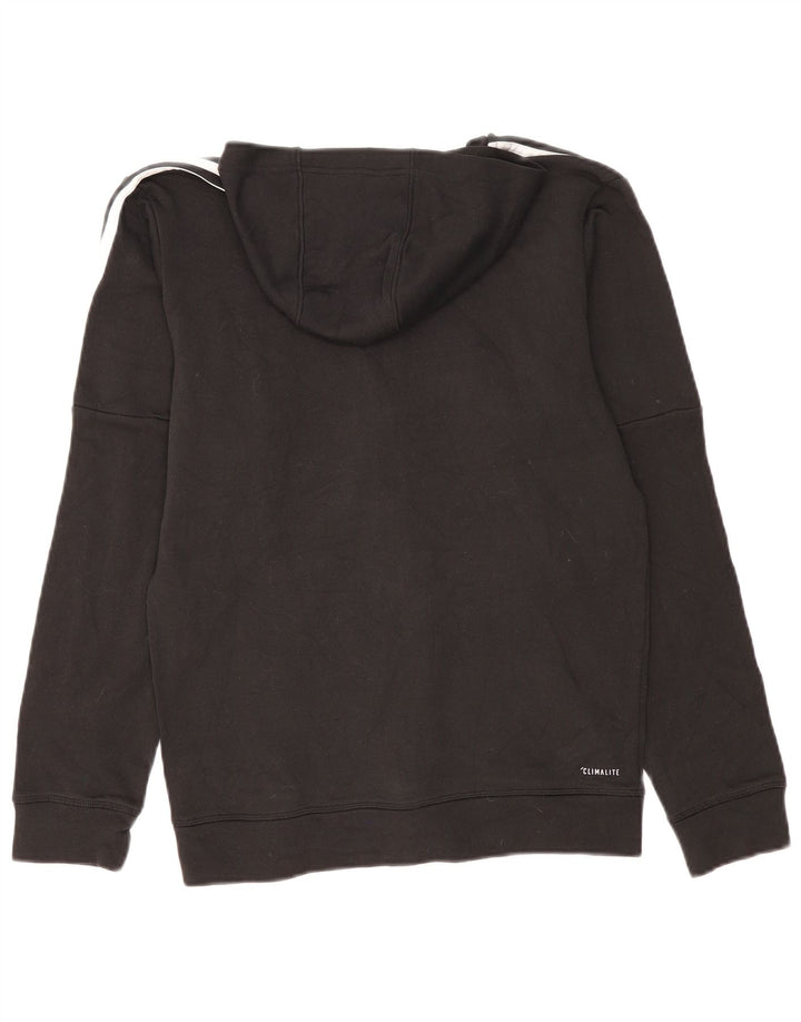 Adidas Mens Climalite Zip Hoodie Sweater Medium Black Polyester