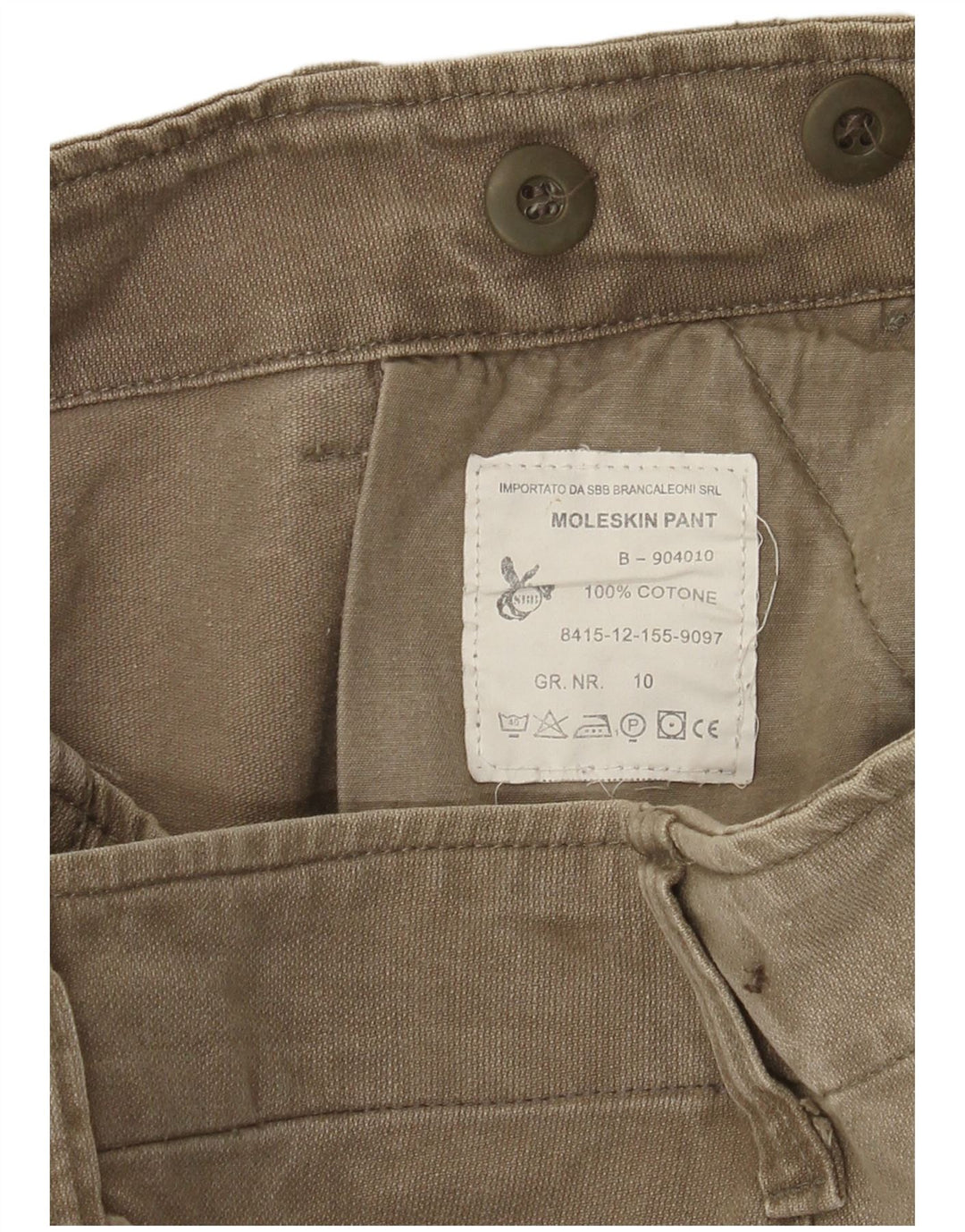 Vintage Herre Cargo Shorts W36 Large Khaki Bomuld