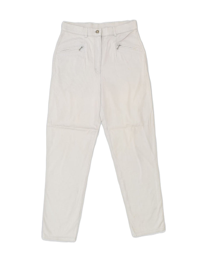 MARCEL CLAIR Womens High Waist Casual Trousers EU 40 Medium W27 L28 Beige | Vintage | Thrift | Second-Hand | Used Clothing | Messina Hembry 
