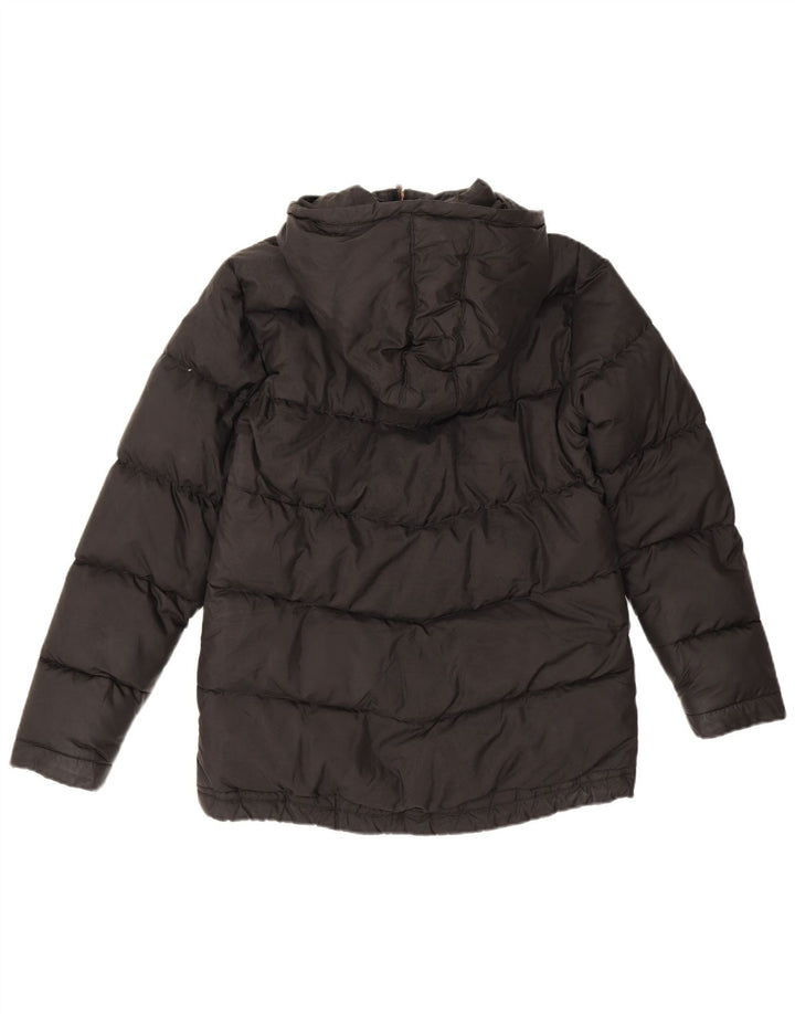 Puma Womens Hooded Padded Jacket UK 12 Medium Black Polyester