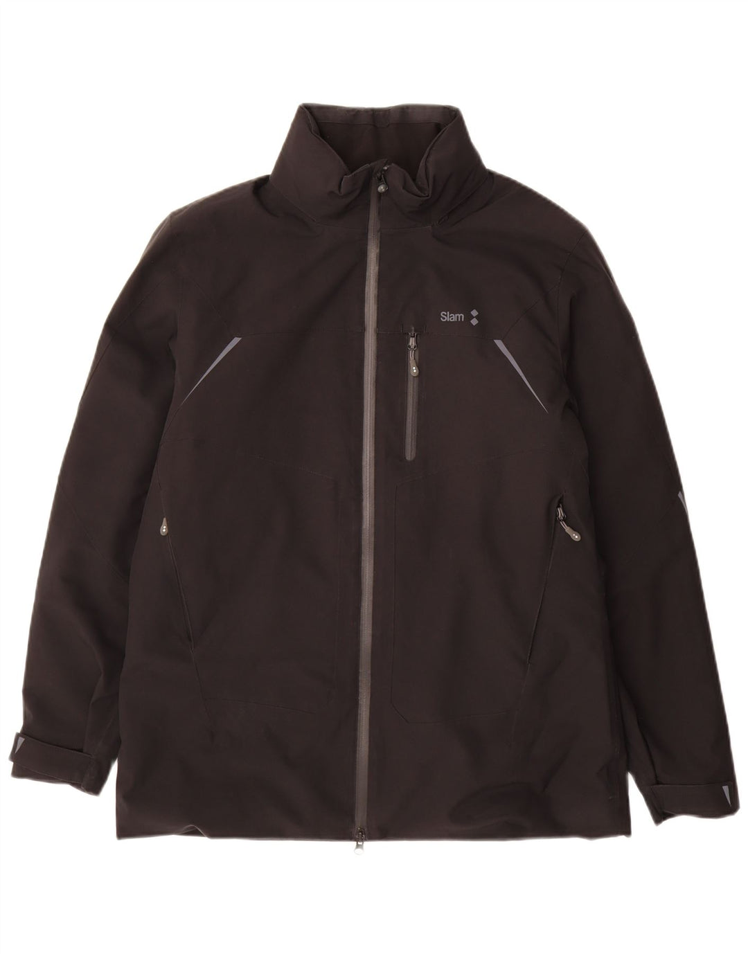 Slam Mens Rain Jacket UK 40 Large Black Polyester