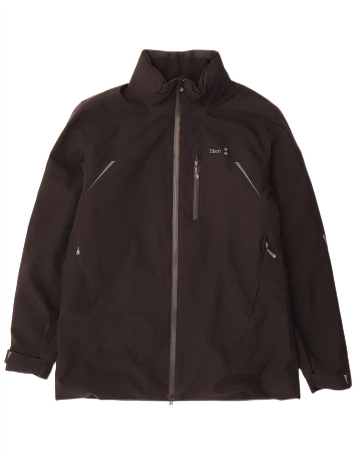 Slam Mens Rain Jacket UK 40 Large Black Polyester
