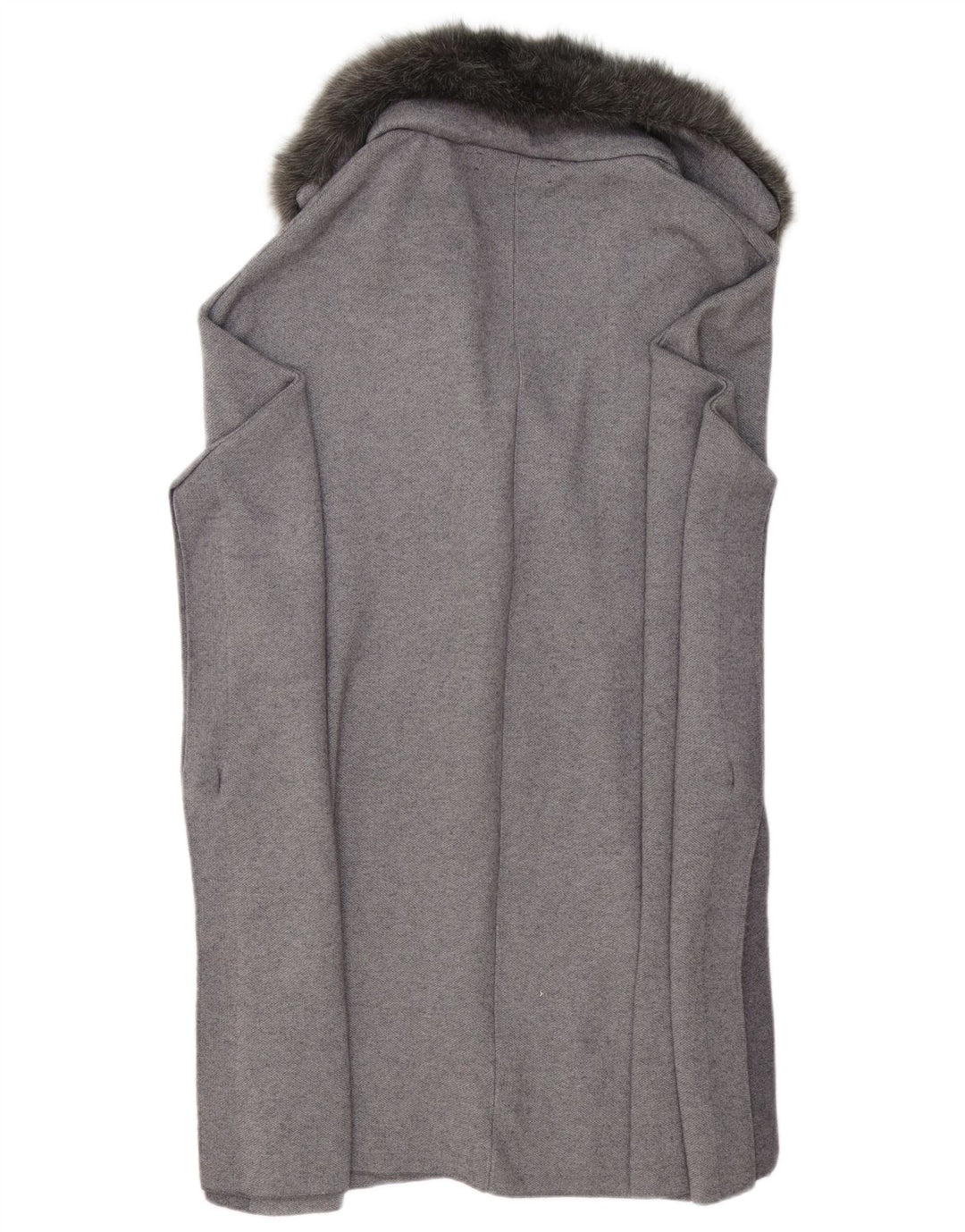 Zara Womens Poncho Coat UK 10 Small Grey Viscose