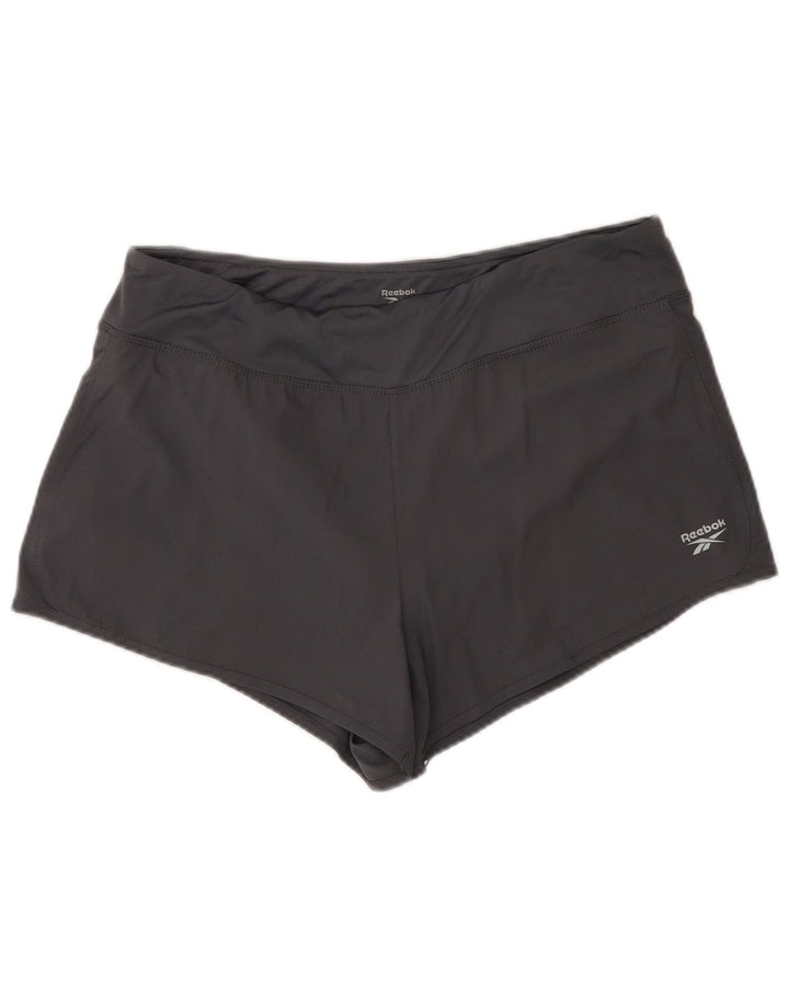 Pantaloncini sportivi Reebok da donna UK 16 Large Grigio Poliestere