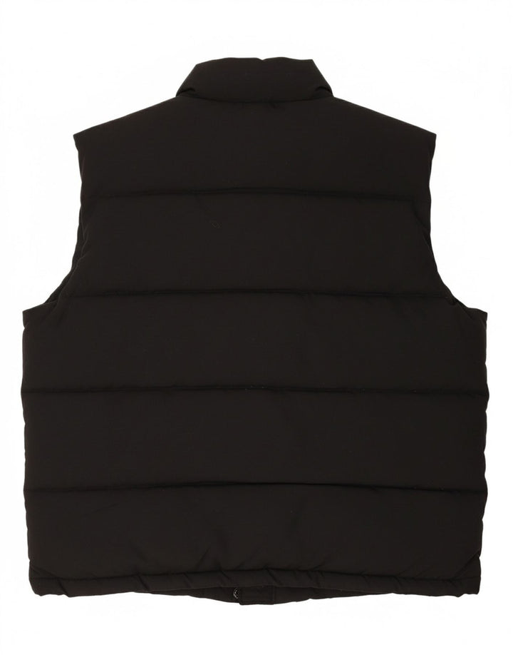 WILKER Mens Padded Gilet UK 40 Large Black Vintage Wilker and Second-Hand Wilker from Messina Hembry 
