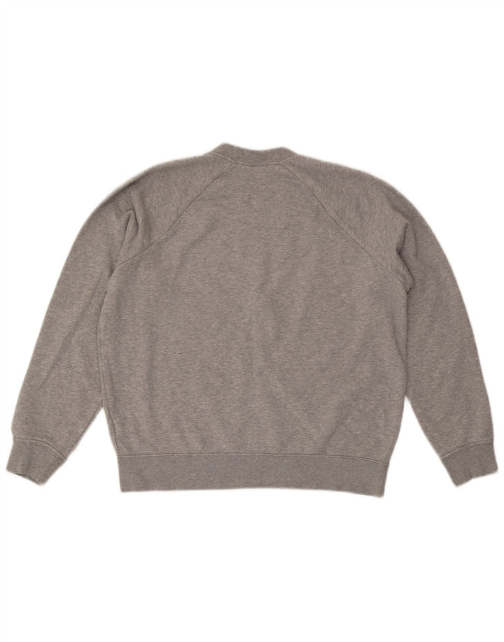 Nike Sweat-shirt graphique pour femme UK 14 Gris moyen Coton