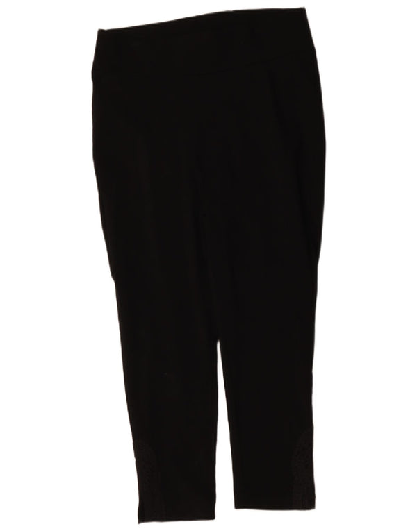 Marks & Spencer Damen Autograph verkürzte Hose UK 16 Large W32 L25 Schwarz