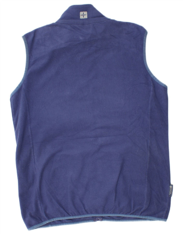 MOUNTAIN WAREHOUSE Womens Fleece Gilet UK 16 Large  Blue Polyester