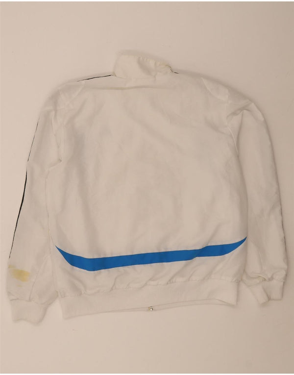 Adidas Mens Tracksuit Top Jacket Large White Colourblock Polyester