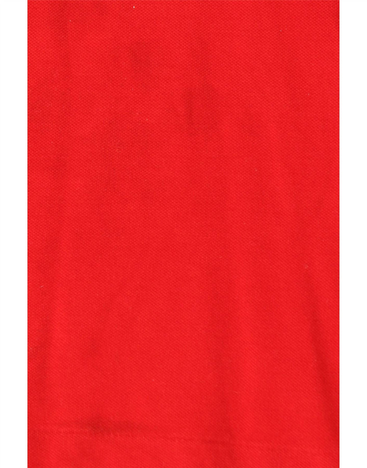 Lacoste Herren-Poloshirt, Größe 4, mittelrote Baumwolle