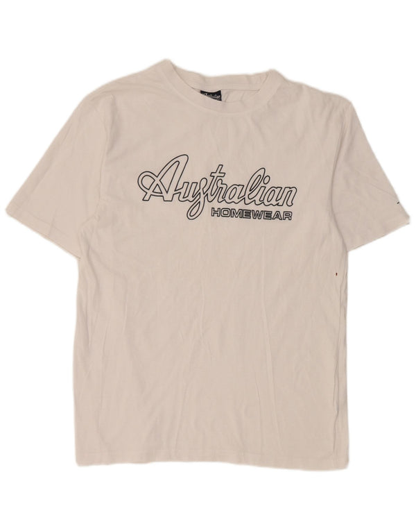 AUSTRALIAN L'ALPINA T-shirt grafica da uomo grande bianca