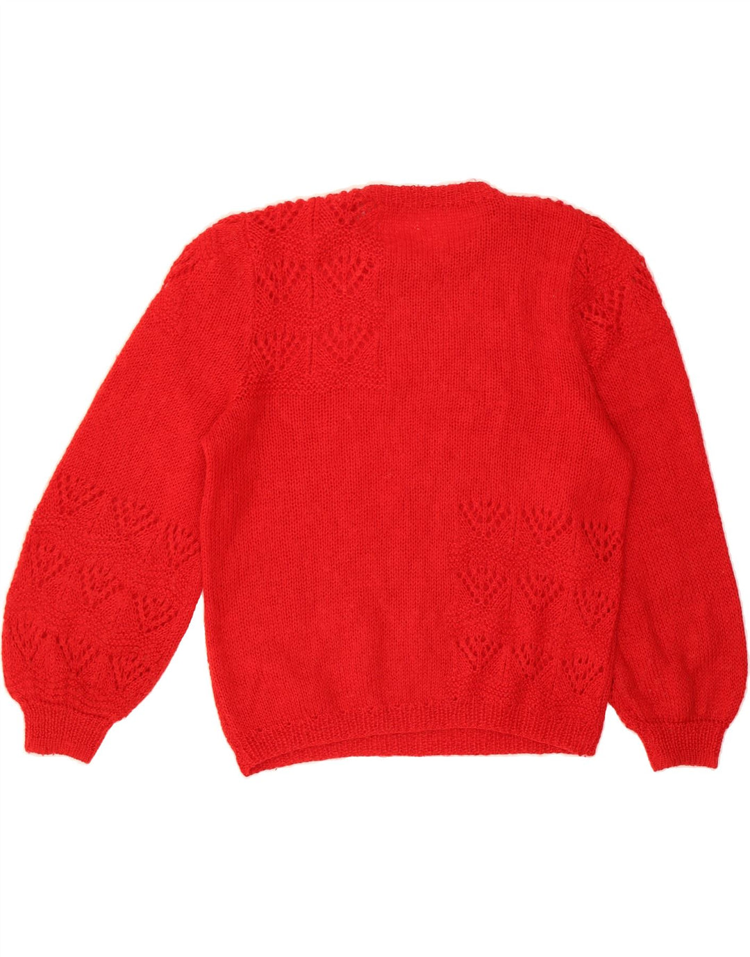 VINTAGE Womens Crew Neck Jumper Sweater UK 12 Medium Red Vintage Vintage and Second-Hand Vintage from Messina Hembry 
