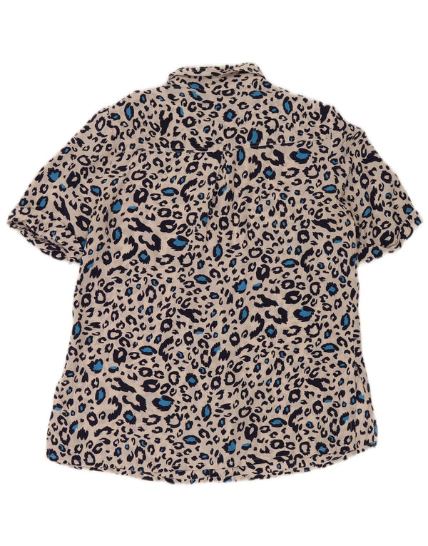 cherie Blusa Camisera Mujer IT 42/44 Medium Estampado Animal Multicolor