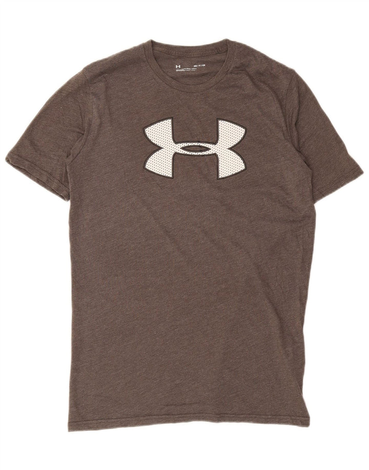 Under Armour Mens Graphic T-Shirt Top Small Grey Cotton