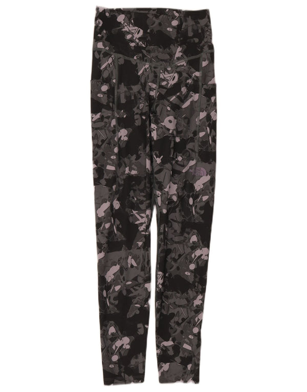 The North Face Womens Abstrakt Mønster Leggings UK 8 Small Multicolored