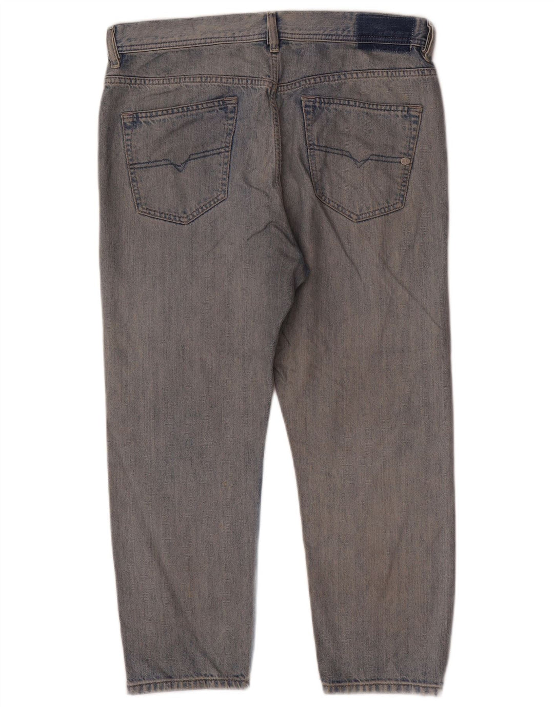Diesel Mens Cropped Jeans W32 L24 Blue Cotton